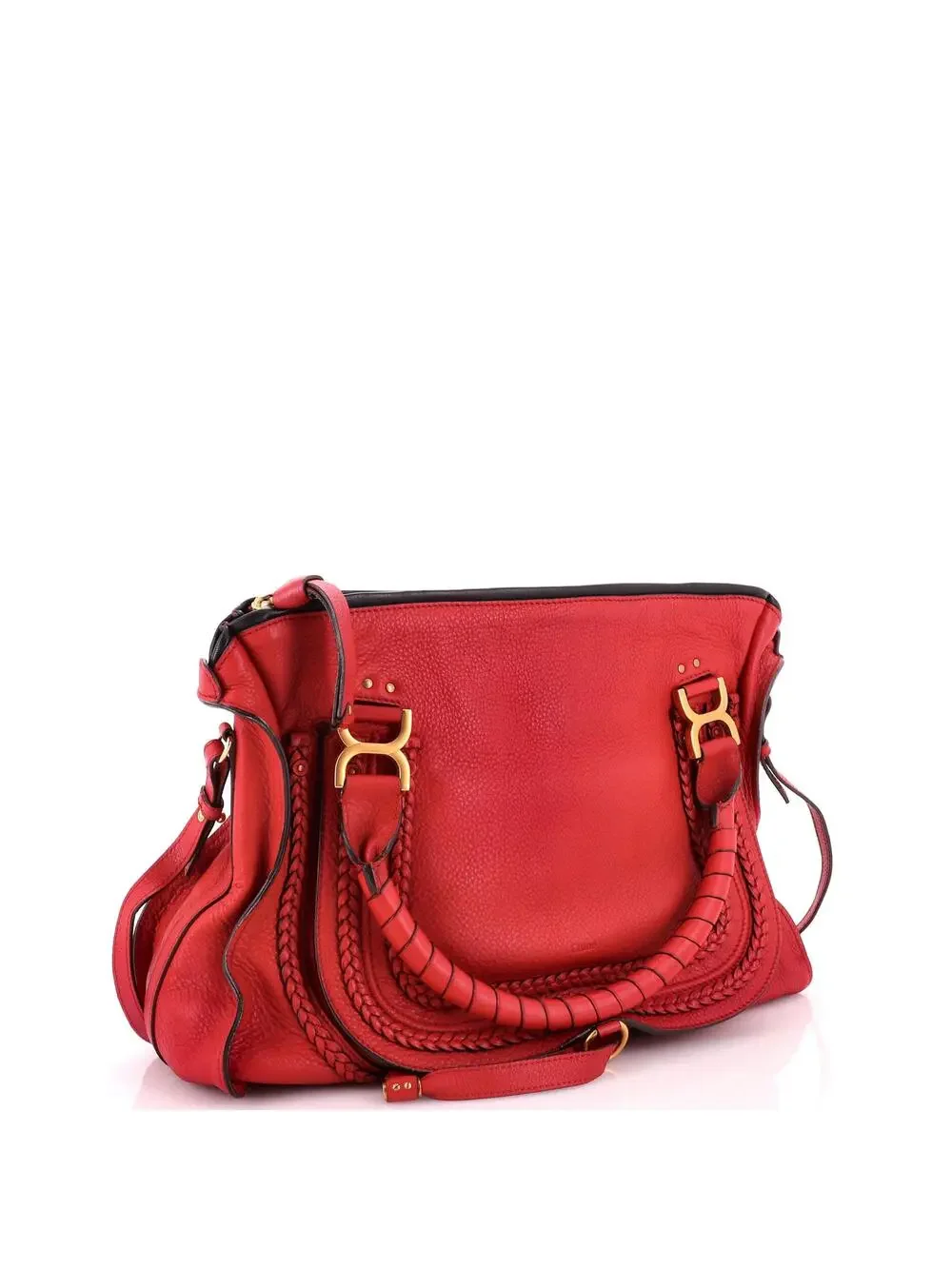Chloe Marcie Braided Satchel Leather #331325C89B